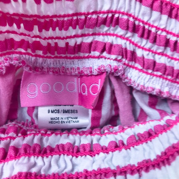Baby Girl sz 9m Goodlad Beach Print Dress +NWT Bow - Picture 5 of 5